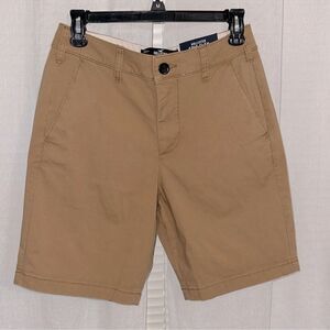 Hollister 28” Khaki Flat Front Epic Flex 9” Shorts